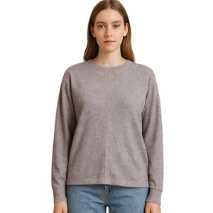 Zara Women's Heather Gray Sweatshirt